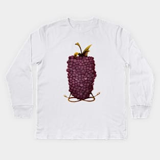 blackberry yoga Kids Long Sleeve T-Shirt